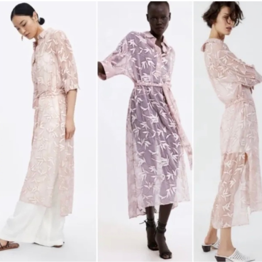 Zara Embroidered Tunic with Belt